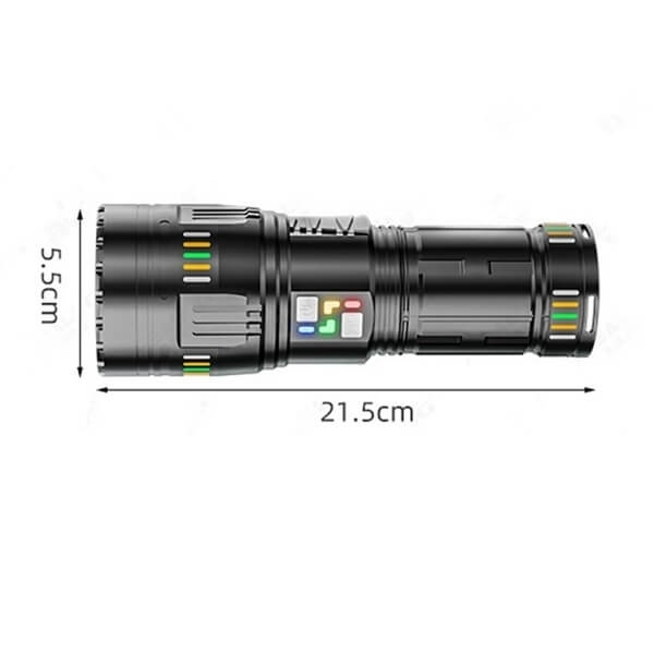 Επαναφορτιζόμενος Φακός LED Αδιάβροχος IP67 με Μέγιστη Φωτεινότητα 30000lm και Λειτουργία Strobe X-Balog Επαναφορτιζόμενος Φακός LED Αδιάβροχος IP67 με Μέγιστη Φωτεινότητα 30000lm και Λειτουργία Strobe X-Balog
