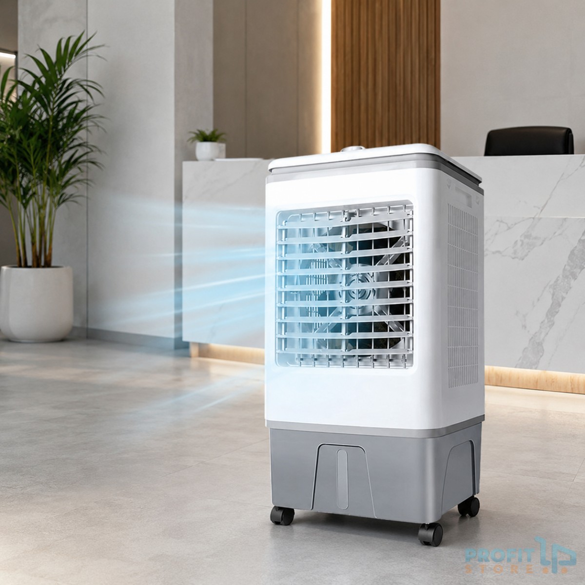 Επιδαπέδιο Air Cooler 150W – Ισχυρή Ροή Αέρα 5000m³/h, Μεγάλη Δεξαμενή 25L, 3 Ταχύτητες και Ροδάκια Επιδαπέδιο Air Cooler 150W – Ισχυρή Ροή Αέρα 5000m³/h, Μεγάλη Δεξαμενή 25L, 3 Ταχύτητες και Ροδάκια
