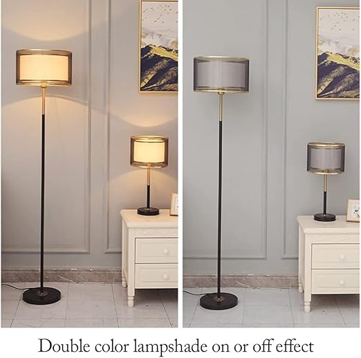 Επιδαπέδιο Φωτιστικό Μαύρο με Μαύρο Αμπαζούρ και Χρυσές Λεπτομέρειες – HomeTheory Επιδαπέδιο Φωτιστικό Μαύρο με Μαύρο Αμπαζούρ και Χρυσές Λεπτομέρειες – HomeTheory