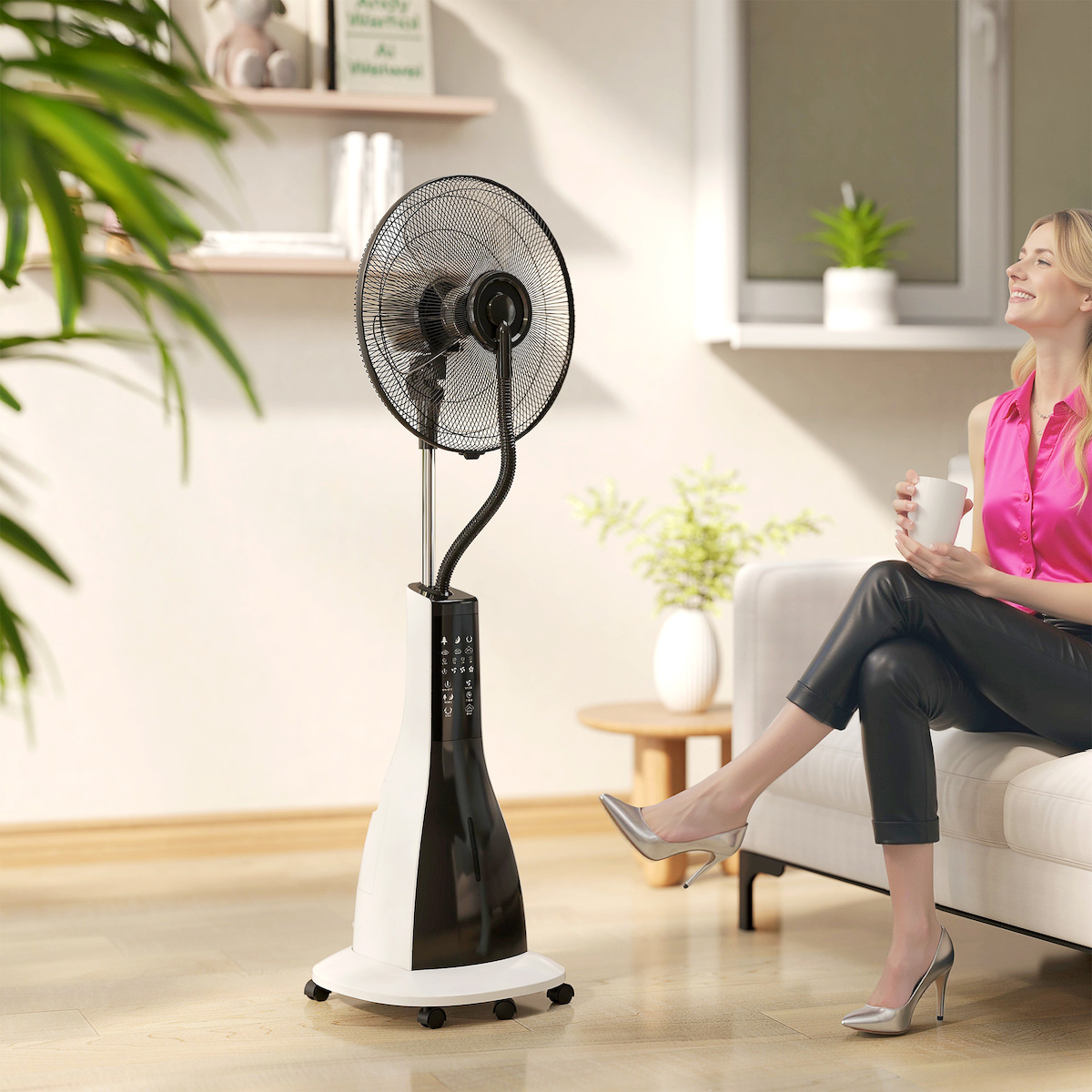 Επιδαπέδιος Ανεμιστήρας Υδρονέφωσης 90W 40cm με Τηλεχειριστήριο Hoomei Επιδαπέδιος Ανεμιστήρας Υδρονέφωσης 90W 40cm με Τηλεχειριστήριο Hoomei