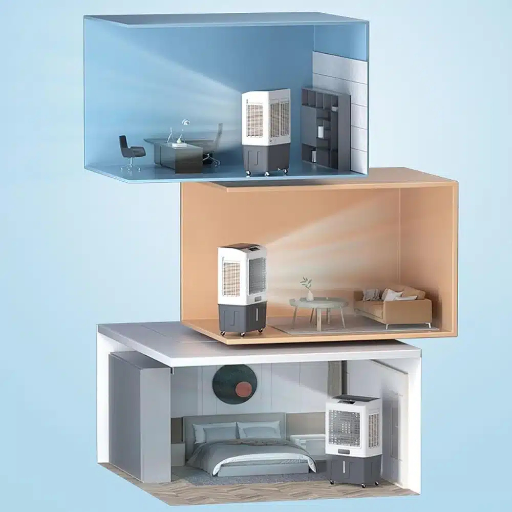 Επιδαπέδιος Τροχήλατος Ανεμιστήρας με Ρυθμιζόμενη Ταχύτητα - Φορητή Μονάδα Δροσισμού – Air Cooler Δαπέδου 150W Επιδαπέδιος Τροχήλατος Ανεμιστήρας με Ρυθμιζόμενη Ταχύτητα - Φορητή Μονάδα Δροσισμού – Air Cooler Δαπέδου 150W