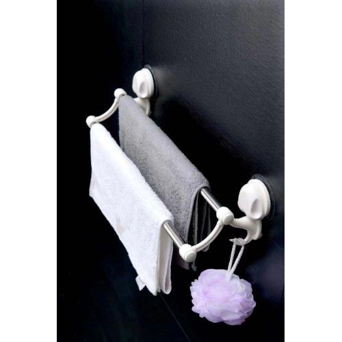 Επιτοίχια Διπλή Κρεμάστρα για Πετσέτες Μπάνιου με Μηχανισμό Βεντούζας Επιτοίχια Διπλή Κρεμάστρα για Πετσέτες Μπάνιου με Μηχανισμό Βεντούζας