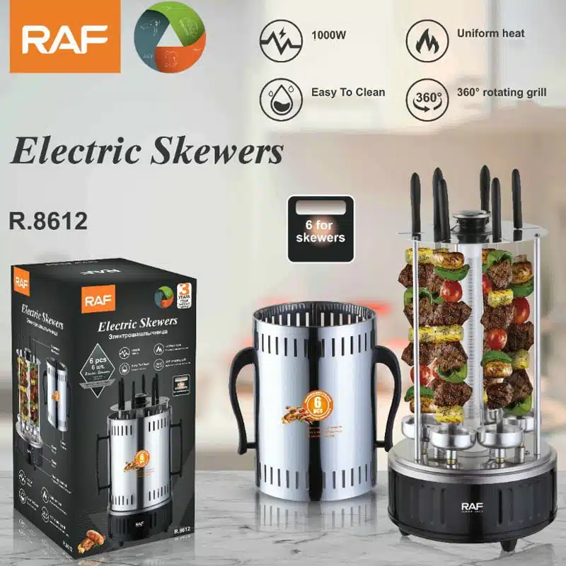 Raf Επιτραπέζια Ηλεκτρική Ψησταριά 1000W R.8612 Raf Επιτραπέζια Ηλεκτρική Ψησταριά 1000W R.8612