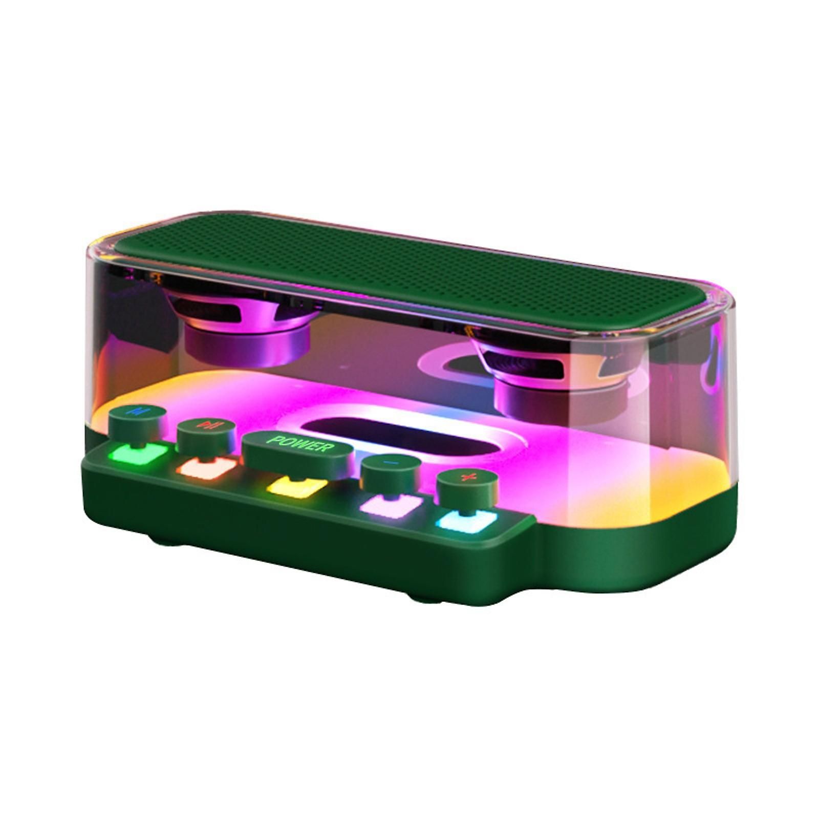 Επιτραπέζιο Bluetooth Ηχείο RGB 1200mAh με Μηχανικά Πλήκτρα Πράσινο Επιτραπέζιο Bluetooth Ηχείο RGB 1200mAh με Μηχανικά Πλήκτρα Πράσινο