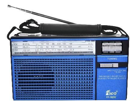 Επιτραπέζιο Retro Ραδιόφωνο FP-1823U FM/AM/SW/USB/SD/TF Μπλε Επιτραπέζιο Retro Ραδιόφωνο FP-1823U FM/AM/SW/USB/SD/TF Μπλε