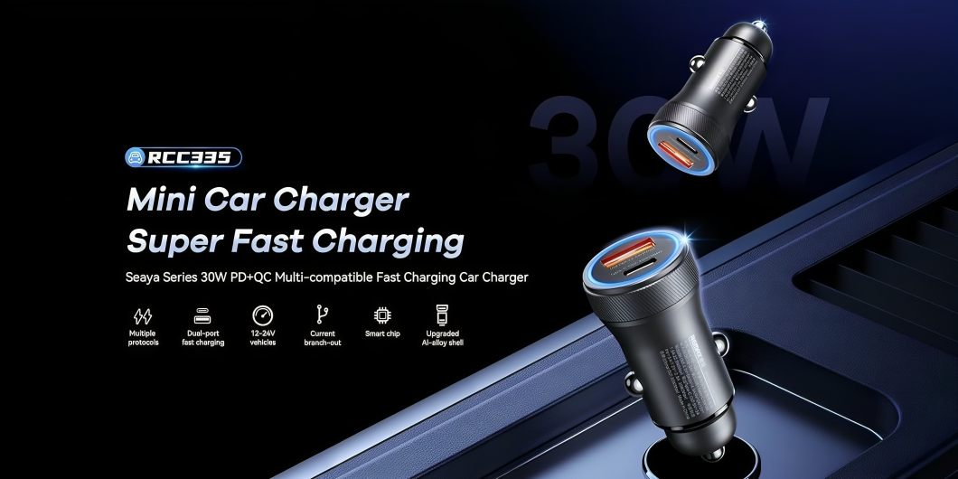 Fast Charge Φορτιστής Αυτοκινήτου USB-A & TypeC - PD 30W - Αλουμίνιο - Remax Seaya Series Fast Charge Φορτιστής Αυτοκινήτου USB-A & TypeC - PD 30W - Αλουμίνιο - Remax Seaya Series