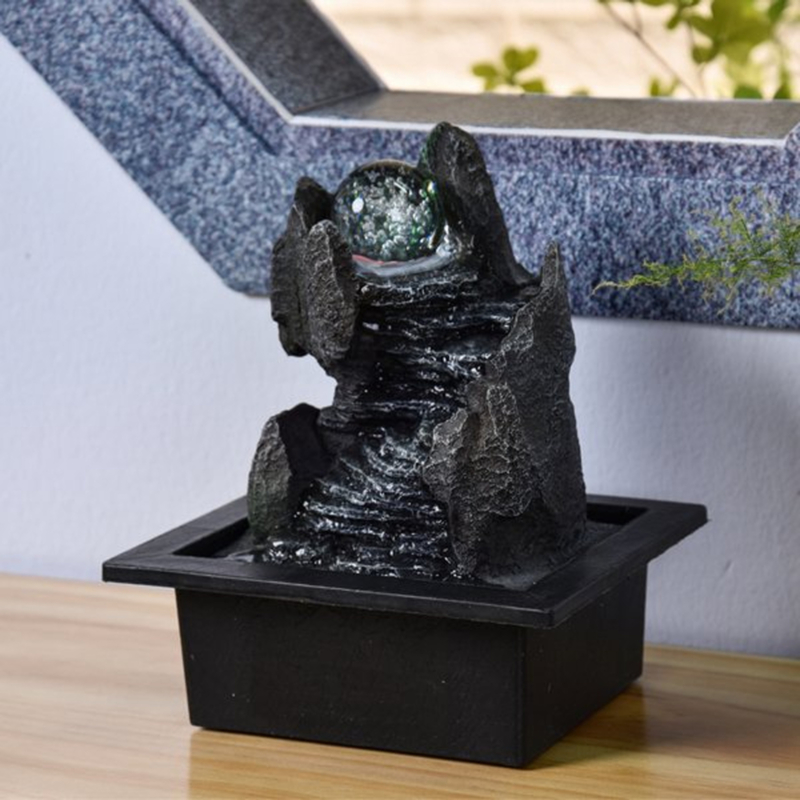 Feng Shui Διακοσμητικό Συντριβάνι Καταρράκτης με Φωτισμό LED & Κρυστάλλινη Σφαίρα 26 x 23 x 18 εκ Feng Shui Διακοσμητικό Συντριβάνι Καταρράκτης με Φωτισμό LED & Κρυστάλλινη Σφαίρα 26 x 23 x 18 εκ