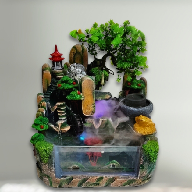 Feng Shui Διακοσμητικό Συντριβάνι Λίμνη με Δέντρα & Κρυστάλλινη Σφαίρα Feng Shui Διακοσμητικό Συντριβάνι Λίμνη με Δέντρα & Κρυστάλλινη Σφαίρα