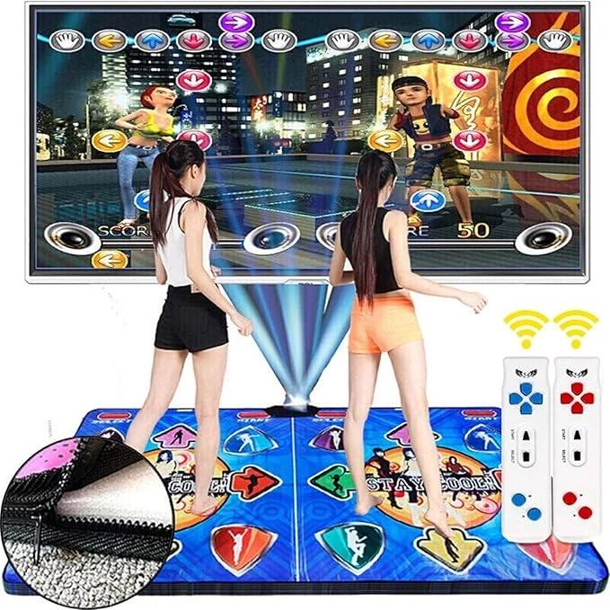 Fit and Game-Διαδραστική Παιχνιδομηχανή με 2 χειριστήρια και Αθλητικό Χαλί Fit and Game-Διαδραστική Παιχνιδομηχανή με 2 χειριστήρια και Αθλητικό Χαλί