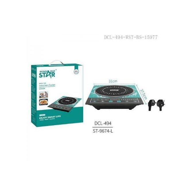 Φορητή Επιτραπέζια Επαγωγική Μονή Εστία 2200W Κεραμική με Οθόνη LED Winning Star Φορητή Επιτραπέζια Επαγωγική Μονή Εστία 2200W Κεραμική με Οθόνη LED Winning Star