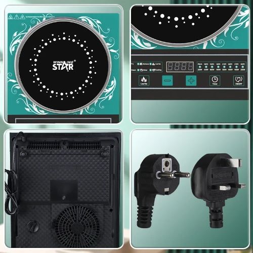 Φορητή Επιτραπέζια Επαγωγική Μονή Εστία 2200W Κεραμική με Οθόνη LED Winning Star Φορητή Επιτραπέζια Επαγωγική Μονή Εστία 2200W Κεραμική με Οθόνη LED Winning Star