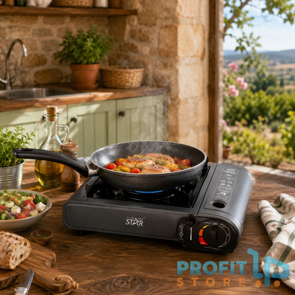 Φορητή Μονή Γκαζιέρα Υγραερίου Winning Star 2500W Φορητή Μονή Γκαζιέρα Υγραερίου Winning Star 2500W