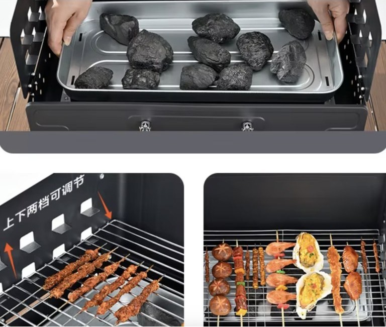 Φορητή Πτυσσόμενη Ψησταριά Κάρβουνου K-501 – BBQ σε Βαλίτσα 50x27.5cm | Εύκολη Μεταφορά, Ιδανική για Camping, Παραλία & Κήπο Φορητή Πτυσσόμενη Ψησταριά Κάρβουνου K-501 – BBQ σε Βαλίτσα 50x27.5cm | Εύκολη Μεταφορά, Ιδανική για Camping, Παραλία & Κήπο