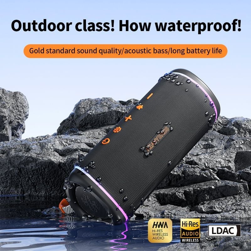 Φορητό Bluetooth Ηχείο RGB Bass-18 με Heavy Bass Φορητό Bluetooth Ηχείο RGB Bass-18 με Heavy Bass