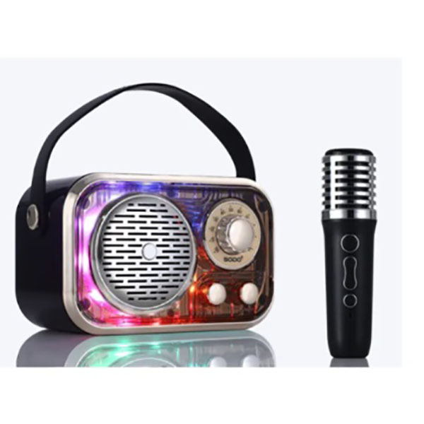 Φορητό Μίνι Ηχείο Ηχοσύστημα Bluetooth Καραόκε με Ασύρματο Μικρόφωνο Sodo Λευκό Φορητό Μίνι Ηχείο Ηχοσύστημα Bluetooth Καραόκε με Ασύρματο Μικρόφωνο Sodo Λευκό