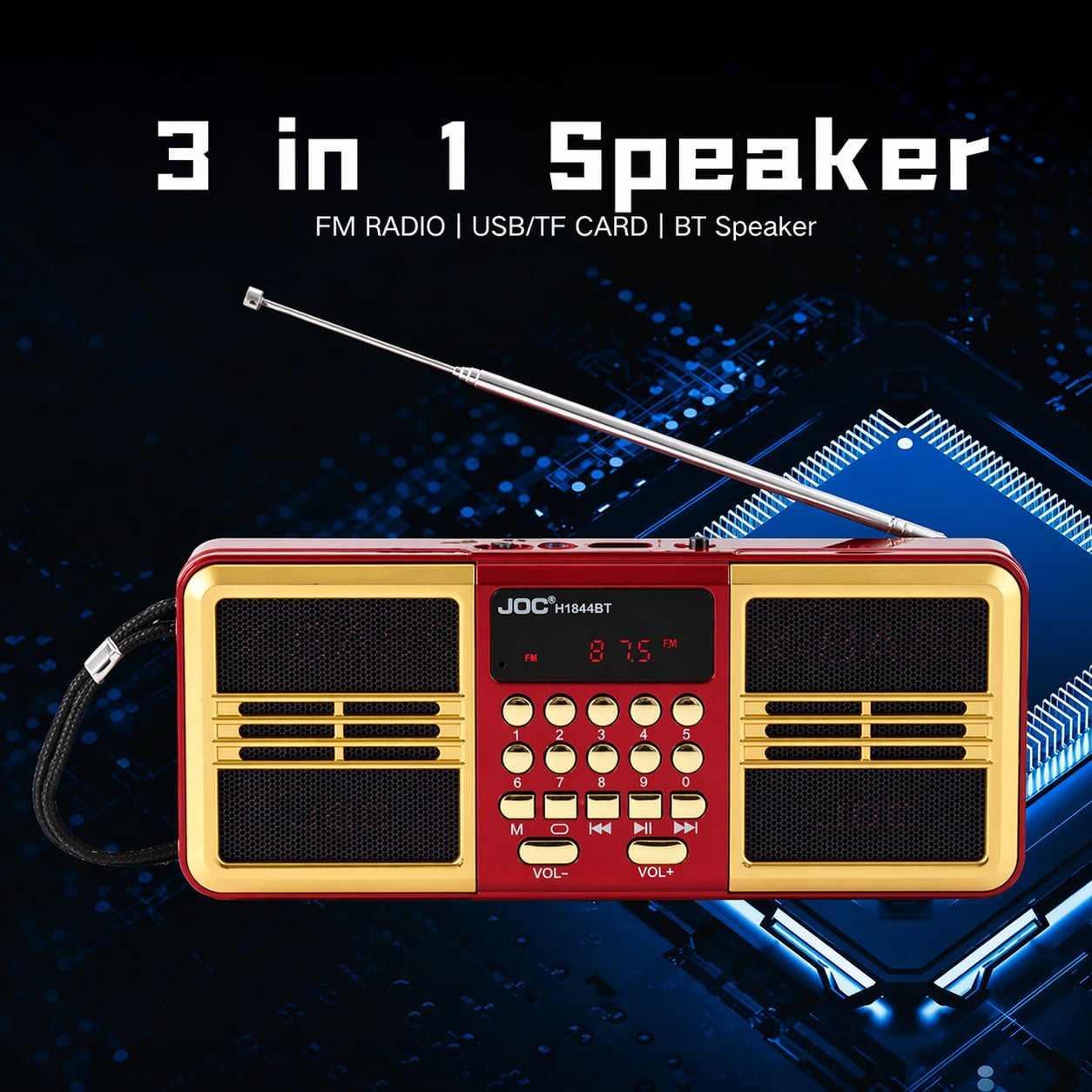 Φορητό Ψηφιακό Ραδιόφωνο Bluetooth Επαναφορτιζόμενο με USB & Κάρτα Μνήμης Φορητό Ψηφιακό Ραδιόφωνο Bluetooth Επαναφορτιζόμενο με USB & Κάρτα Μνήμης