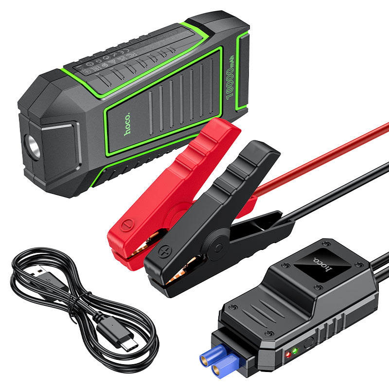 Φορητός Εκκινητής Αυτοκινήτου 12V - Power Bank 10000 mAh με 2 Θύρες USB - Hoco Φορητός Εκκινητής Αυτοκινήτου 12V - Power Bank 10000 mAh με 2 Θύρες USB - Hoco
