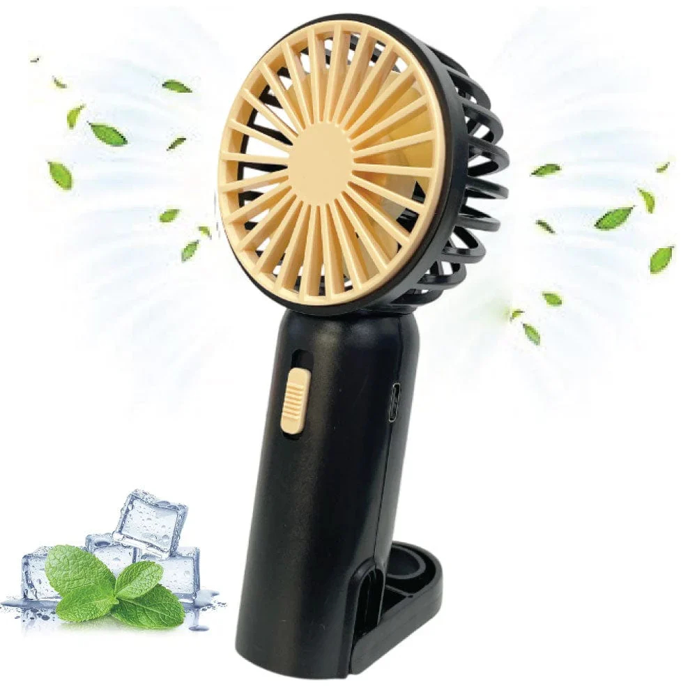 Φορητός USB Επαναφορτιζόμενος Ανεμιστήρας Χειρός με 2 Ταχύτητες Hoomei Φορητός USB Επαναφορτιζόμενος Ανεμιστήρας Χειρός με 2 Ταχύτητες Hoomei