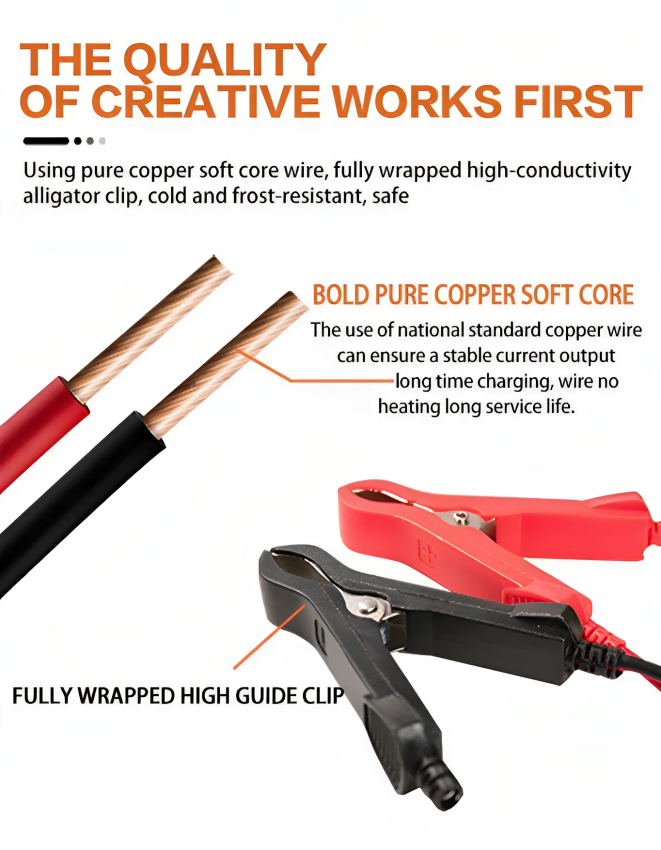 Φορτιστής Μπαταρίας Αυτοκινήτου & Μοτοσυκλέτας 6A 6V - 12V - Με Κροκοδειλάκια Φορτιστής Μπαταρίας Αυτοκινήτου & Μοτοσυκλέτας 6A 6V - 12V - Με Κροκοδειλάκια