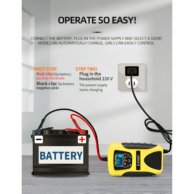 Φορτιστής Μπαταρίας Αυτοκινήτου & Μοτοσυκλέτας 7A 6V - 12V - Με Οθόνη LCD Φορτιστής Μπαταρίας Αυτοκινήτου & Μοτοσυκλέτας 7A 6V - 12V - Με Οθόνη LCD