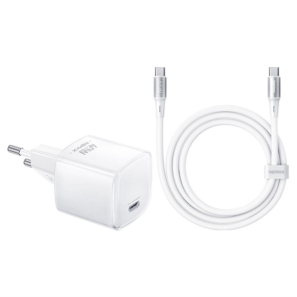 Φορτιστής Ταχείας Φόρτισης GaN 60W Remax, USB-C PD με Καλώδιο Φορτιστής Ταχείας Φόρτισης GaN 60W Remax, USB-C PD με Καλώδιο