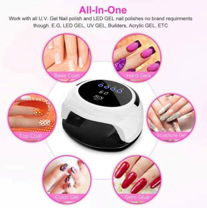 Φουρνάκι Νυχιών Sun T2 UV LED 98W με Χρονοδιακόπτη και Λαβή Φουρνάκι Νυχιών Sun T2 UV LED 98W με Χρονοδιακόπτη και Λαβή