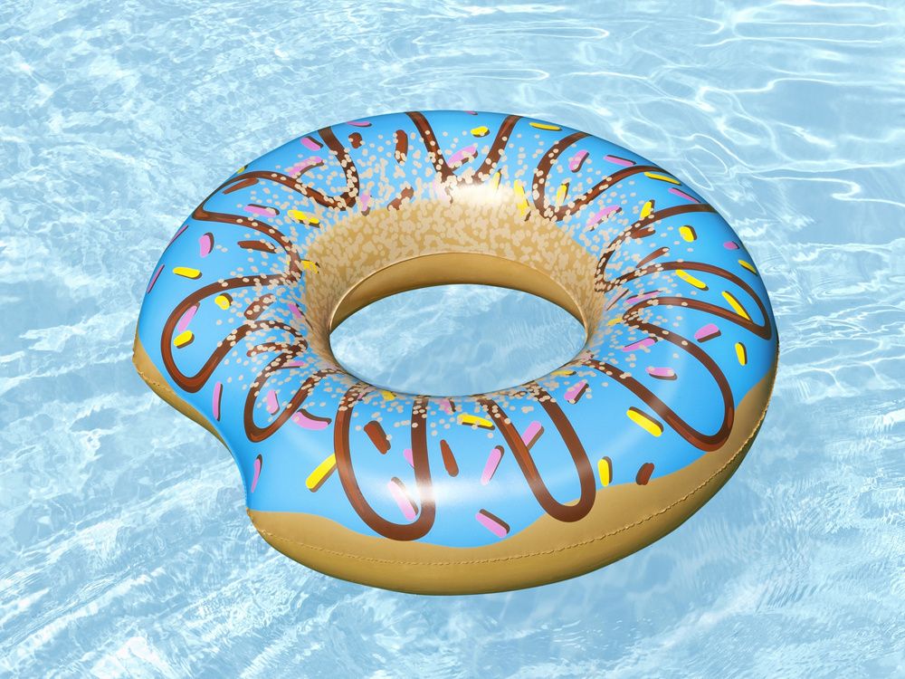 Φουσκωτή Σαμπρέλα Θαλάσσης Donut σε Μπλε Χρώμα Bestway 107cm Φουσκωτή Σαμπρέλα Θαλάσσης Donut σε Μπλε Χρώμα Bestway 107cm