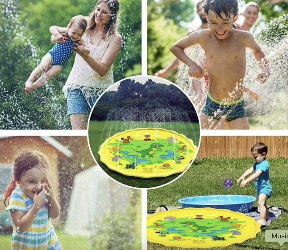 Φουσκωτό Splash Pad 170cm με Συντριβάνι Νερού – Ζωάκια Φουσκωτό Splash Pad 170cm με Συντριβάνι Νερού – Ζωάκια