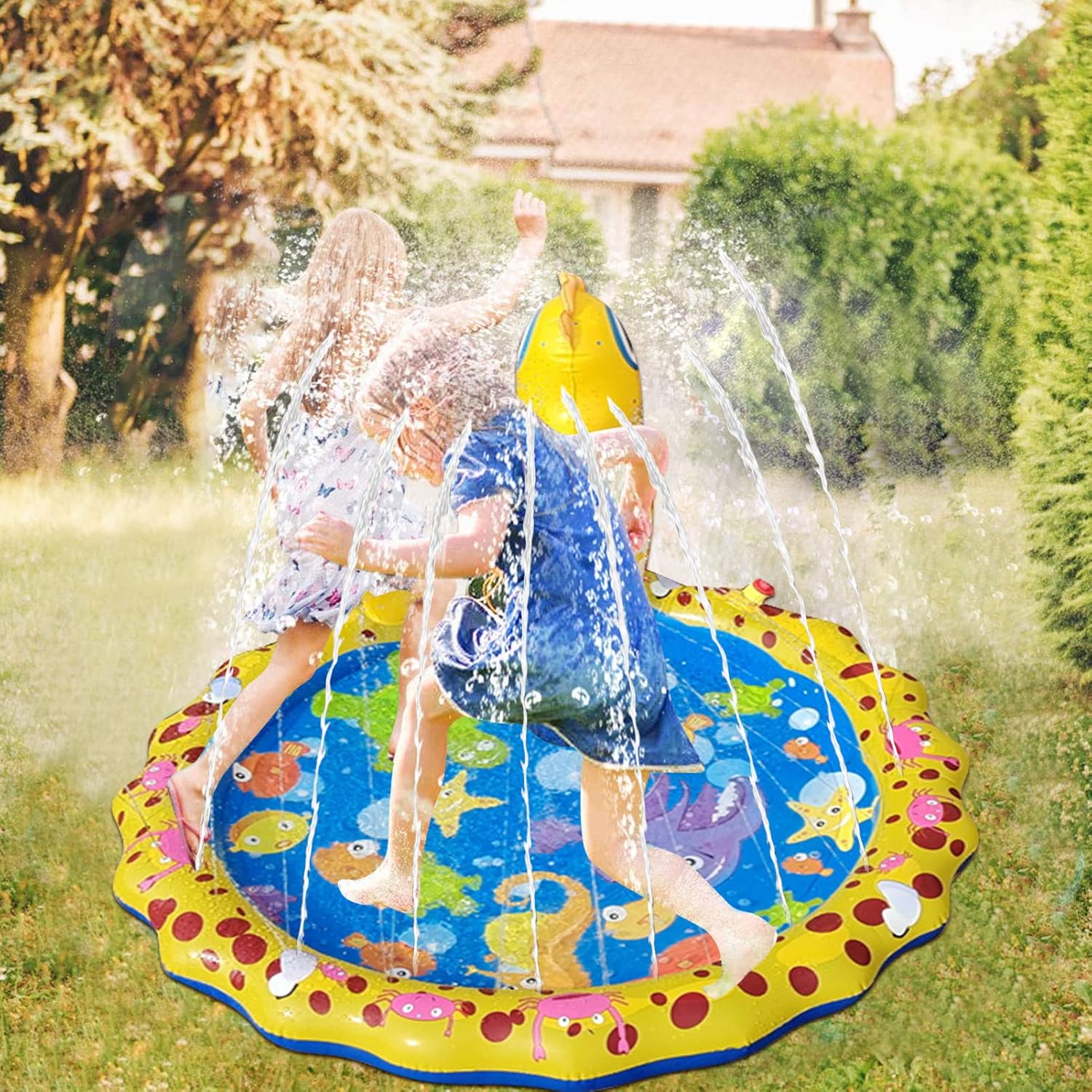 Φουσκωτό Splash Pad - Χαλάκι Νερού για Παιδιά με Ψεκασμό Φουσκωτό Splash Pad - Χαλάκι Νερού για Παιδιά με Ψεκασμό