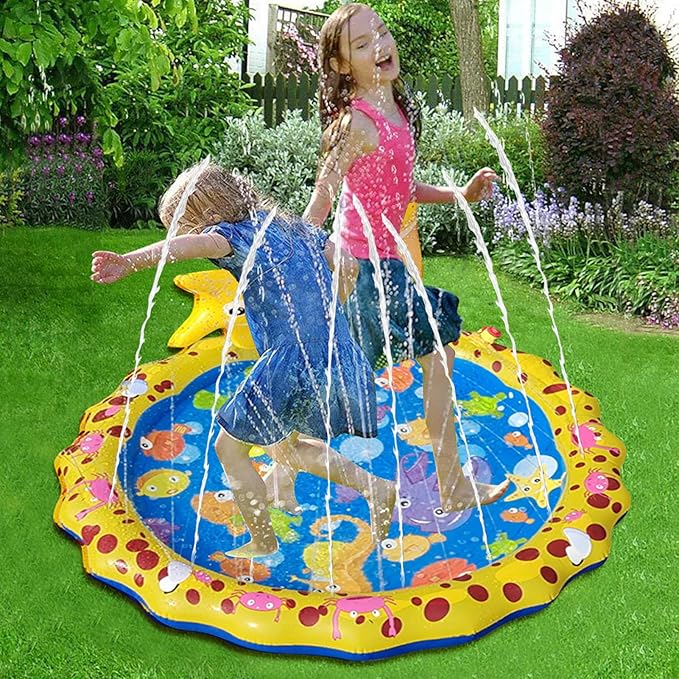 Φουσκωτό Splash Pad - Χαλάκι Νερού για Παιδιά με Ψεκασμό Φουσκωτό Splash Pad - Χαλάκι Νερού για Παιδιά με Ψεκασμό