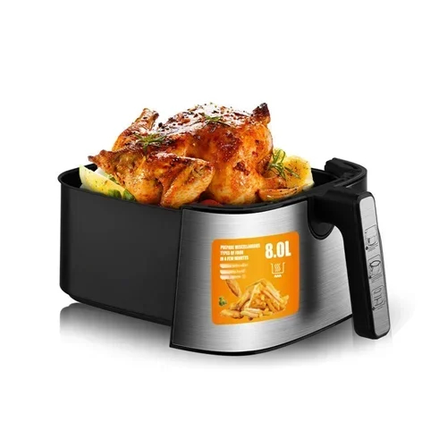 Φριτέζα αέρος με Χωρητικότητα 8.0L Air fryer 1700W RAF μαύρο/ασημί Φριτέζα αέρος με Χωρητικότητα 8.0L Air fryer 1700W RAF μαύρο/ασημί