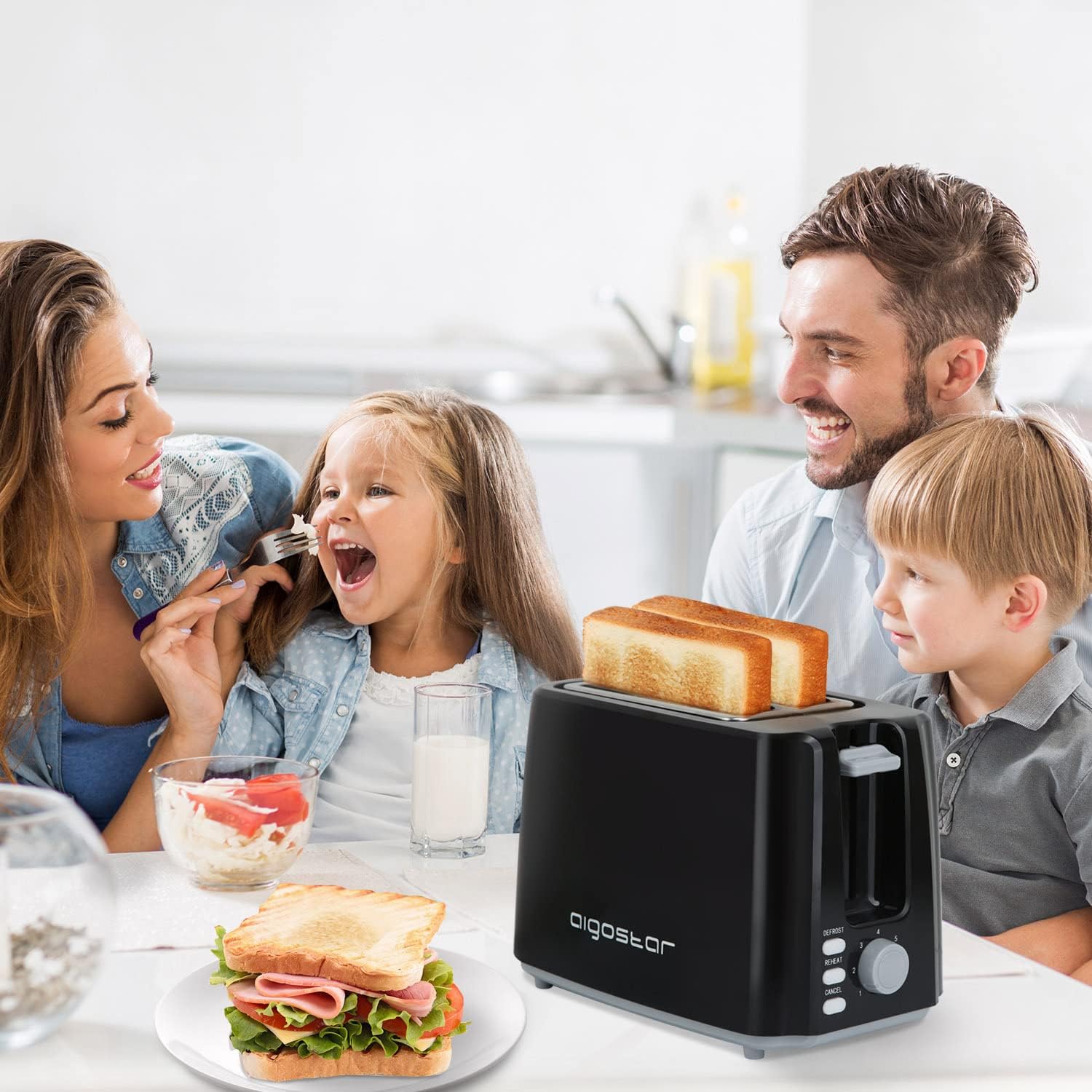 Φρυγανιέρα 2 Θέσεων 750W - Με 7 Ρυθμίσεις Ψησίματος και Αποσπώμενο Δίσκο για τα Ψίχουλα - AIGOSTAR Φρυγανιέρα 2 Θέσεων 750W - Με 7 Ρυθμίσεις Ψησίματος και Αποσπώμενο Δίσκο για τα Ψίχουλα - AIGOSTAR
