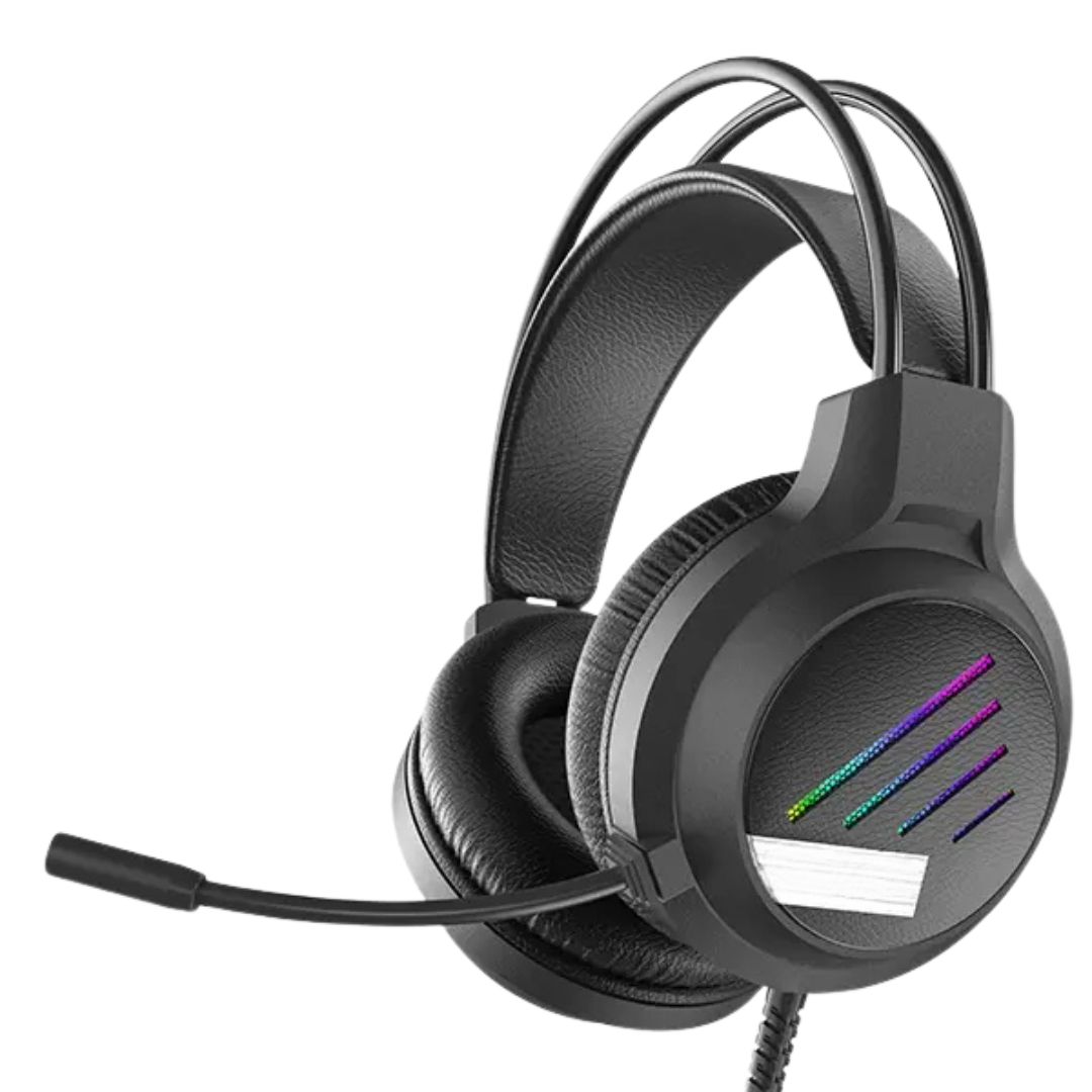 Gaming RGB Ενσύρματο Headset με Μικρόφωνο με Μείωση Θορύβου Gaming RGB Ενσύρματο Headset με Μικρόφωνο με Μείωση Θορύβου