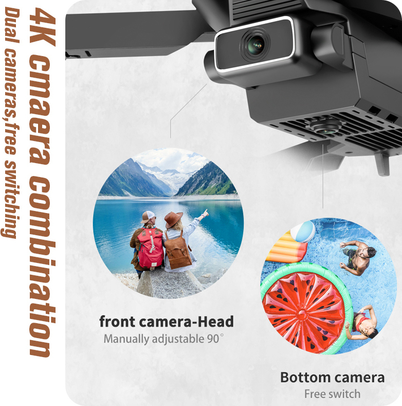 Gaoqi Αναδιπλούμενο Drone 2.4 GHz με 4K Κάμερα, Ρυθμιζόμενη Ταχύτητα και Χειριστήριο σε Μαύρο Χρώμα Gaoqi Αναδιπλούμενο Drone 2.4 GHz με 4K Κάμερα, Ρυθμιζόμενη Ταχύτητα και Χειριστήριο σε Μαύρο Χρώμα