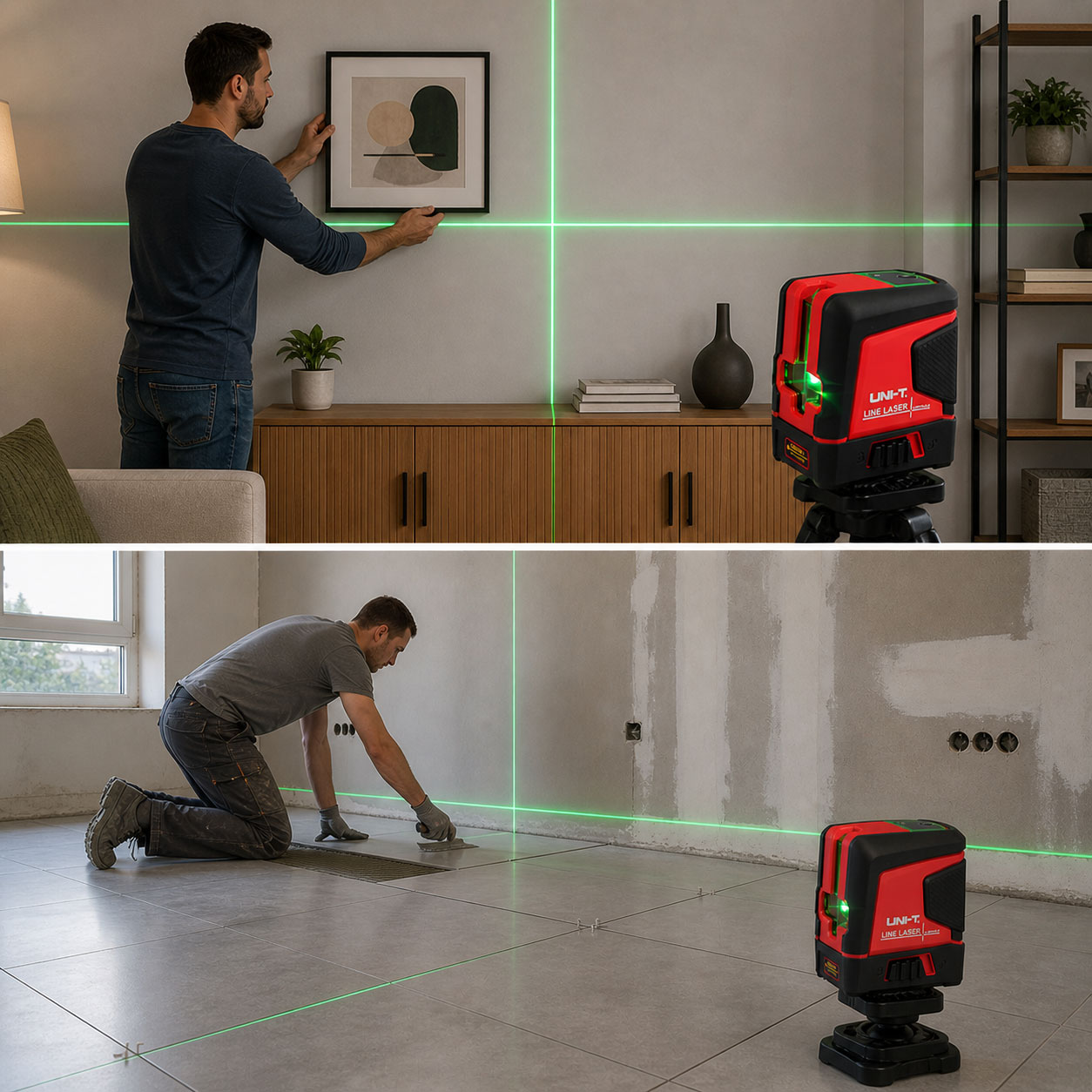 Γραμμικό Αλφάδι Laser UNI-T με Πράσινη Δέσμη 2 Ακτίων - Σταυρού & Αυτόματη Οριζοντίωση Γραμμικό Αλφάδι Laser UNI-T με Πράσινη Δέσμη 2 Ακτίων - Σταυρού & Αυτόματη Οριζοντίωση