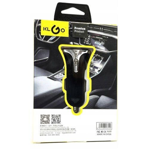 Γρήγορος Φορτιστής Αναπτήρα Αυτοκινήτου KLGO 12V για Smartphone 2X USB TYPE C TYPE A QC 3.0 25W Γρήγορος Φορτιστής Αναπτήρα Αυτοκινήτου KLGO 12V για Smartphone 2X USB TYPE C TYPE A QC 3.0 25W