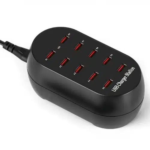 Γρήγορος Φορτιστής USB 10 Θυρών 60W 2.4A/1A Andowl Γρήγορος Φορτιστής USB 10 Θυρών 60W 2.4A/1A Andowl