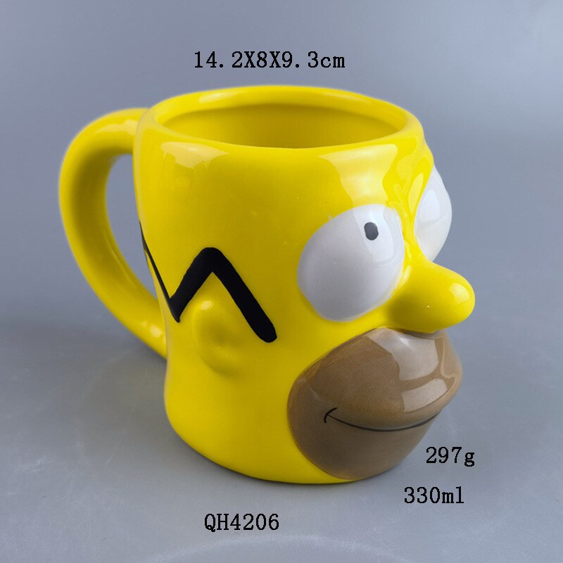 Γυαλιστερή Κούπα MEGA με Σχήμα Homer Simpson - The Simpsons Χωρητικότητας 330 mL Γυαλιστερή Κούπα MEGA με Σχήμα Homer Simpson - The Simpsons Χωρητικότητας 330 mL