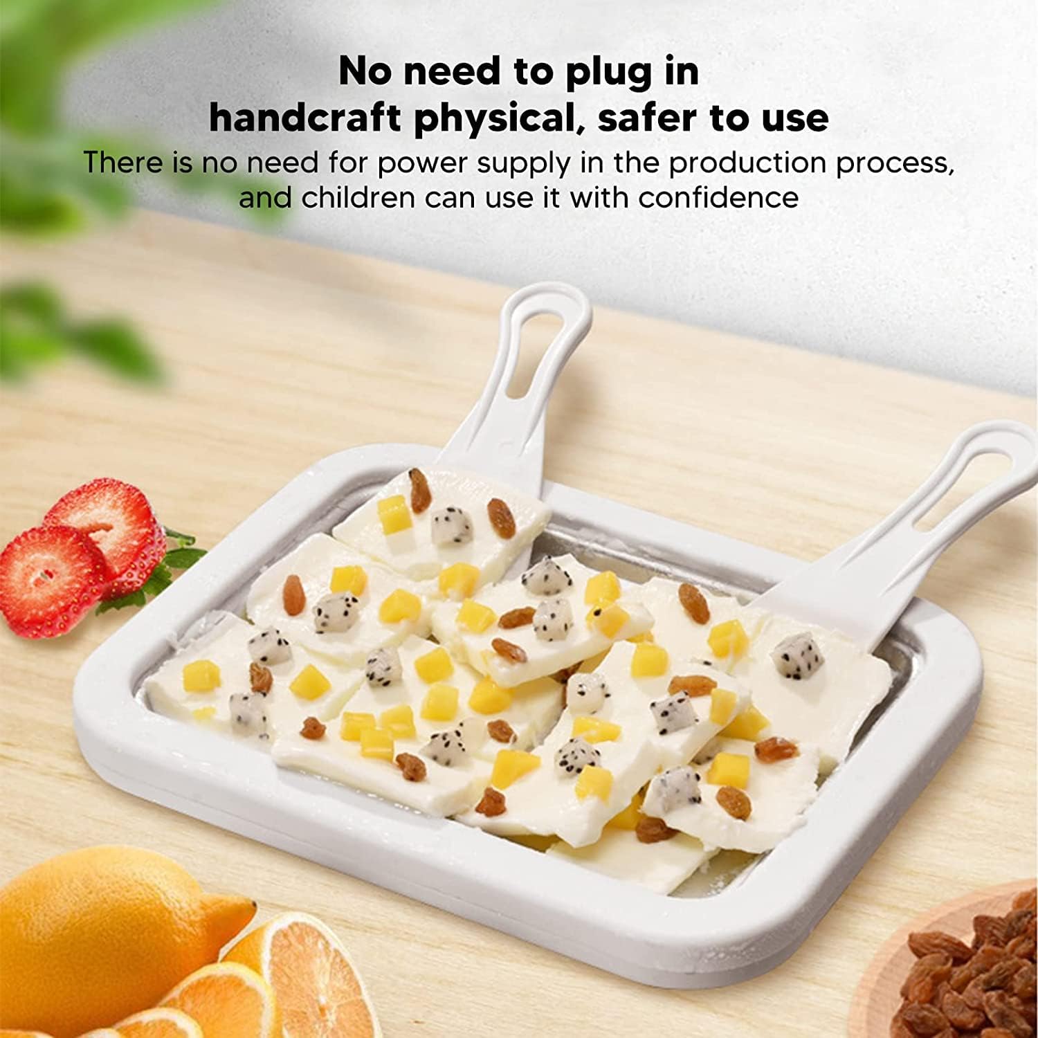 Ice Roll Maker - Παγωτομηχανή με 2 Ανοξείδωτες Σπάτουλες για Σπιτικό Ρολό Παγωτού & Παγωμένο Γιαούρτι - Instant Ice Cream Maker Ice Roll Maker - Παγωτομηχανή με 2 Ανοξείδωτες Σπάτουλες για Σπιτικό Ρολό Παγωτού & Παγωμένο Γιαούρτι - Instant Ice Cream Maker