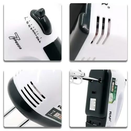 Ηλεκτρικό μίξερ χειρός με 7 Ταχύτητες 100Watt Hand Mixer -Raf Ηλεκτρικό μίξερ χειρός με 7 Ταχύτητες 100Watt Hand Mixer -Raf