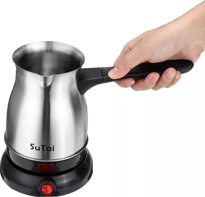 Ηλεκτρικό Μπρίκι Sutai 800W με Χωρητικότητα 800ml για Ελληνικό Καφέ Ηλεκτρικό Μπρίκι Sutai 800W με Χωρητικότητα 800ml για Ελληνικό Καφέ