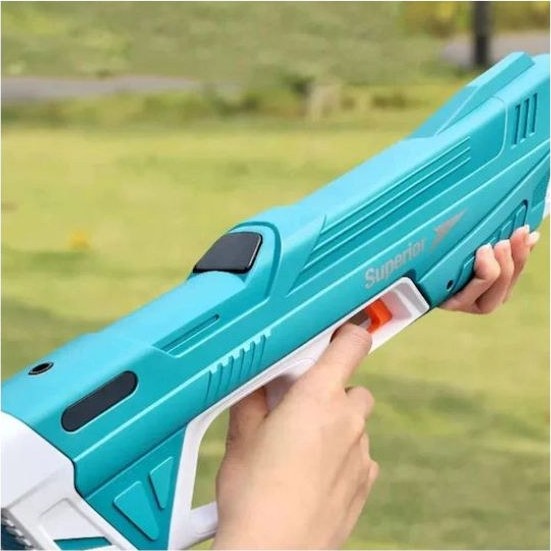 Ηλεκτρικό Νεροπίστολο Superior 43cm – Αυτόματη Ρίψη & Γέμισμα | Επαναφορτιζόμενο USB, Δυνατό παιχνίδι για Πισίνα & Παραλία Ηλεκτρικό Νεροπίστολο Superior 43cm – Αυτόματη Ρίψη & Γέμισμα Επαναφορτιζόμενο USB, Δυνατό παιχνίδι για Πισίνα & Παραλία