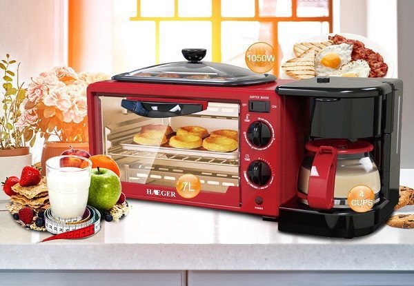 Ηλεκτρικός Πολυλειτουργικός Μίνι Φούρνος 3 σε 1 - Πολυμηχάνημα με Καφετιέρα, Φούρνο, Αντικολλητική Ψησταριά και Χρονόμετρο 1250W Μαύρο RAF Ηλεκτρικός Πολυλειτουργικός Μίνι Φούρνος 3 σε 1 - Πολυμηχάνημα με Καφετιέρα, Φούρνο, Αντικολλητική Ψησταριά και Χρονόμετρο 1250W Μαύρο RAF