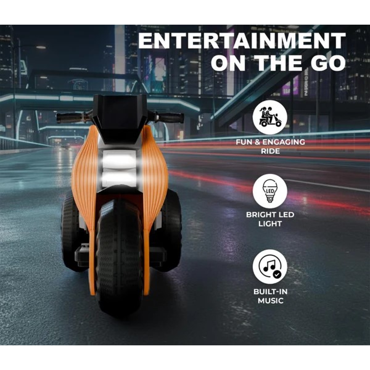 Ηλεκτροκίνητο Παιδικό Τρίτροχο Σκούτερ 6V Με Μουσική & LED για Παιδιά 3+ Κόκκινο Ηλεκτροκίνητο Παιδικό Τρίτροχο Σκούτερ 6V Με Μουσική & LED για Παιδιά 3+ Κόκκινο