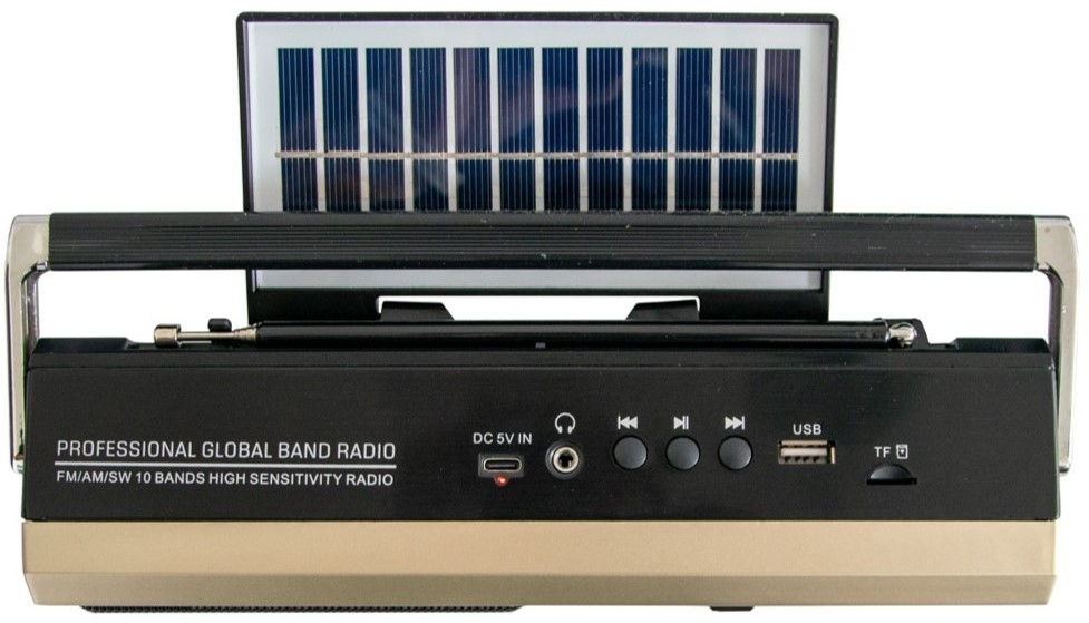 Ηλιακό Επαναφορτιζόμενο Φορητό Ραδιόφωνο με Bluetooth Ηλιακό Επαναφορτιζόμενο Φορητό Ραδιόφωνο με Bluetooth