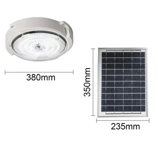 Ηλιακό Φωτιστικό Οροφής με Τηλεχειριστήριο 180W GDSUPER Λευκό Ηλιακό Φωτιστικό Οροφής με Τηλεχειριστήριο 180W GDSUPER Λευκό