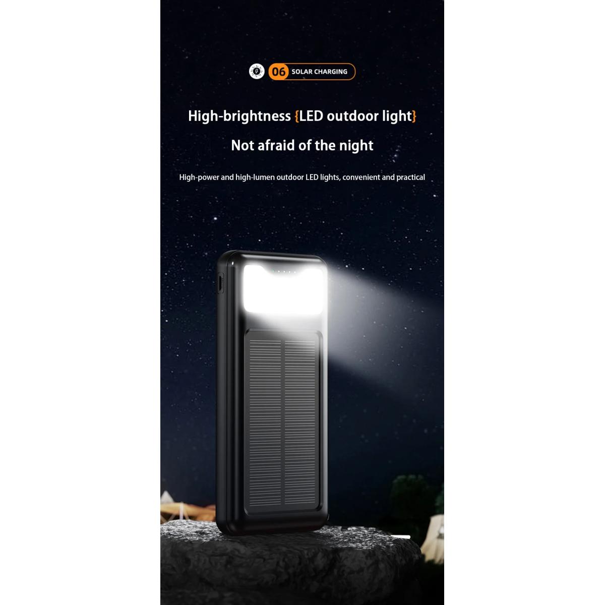 Ηλιακό Power Bank 12000mAh με 4 Ενσωματωμένα Καλώδια & LED Φακό ANDOWL Q-DC79 Ηλιακό Power Bank 12000mAh με 4 Ενσωματωμένα Καλώδια & LED Φακό ANDOWL Q-DC79
