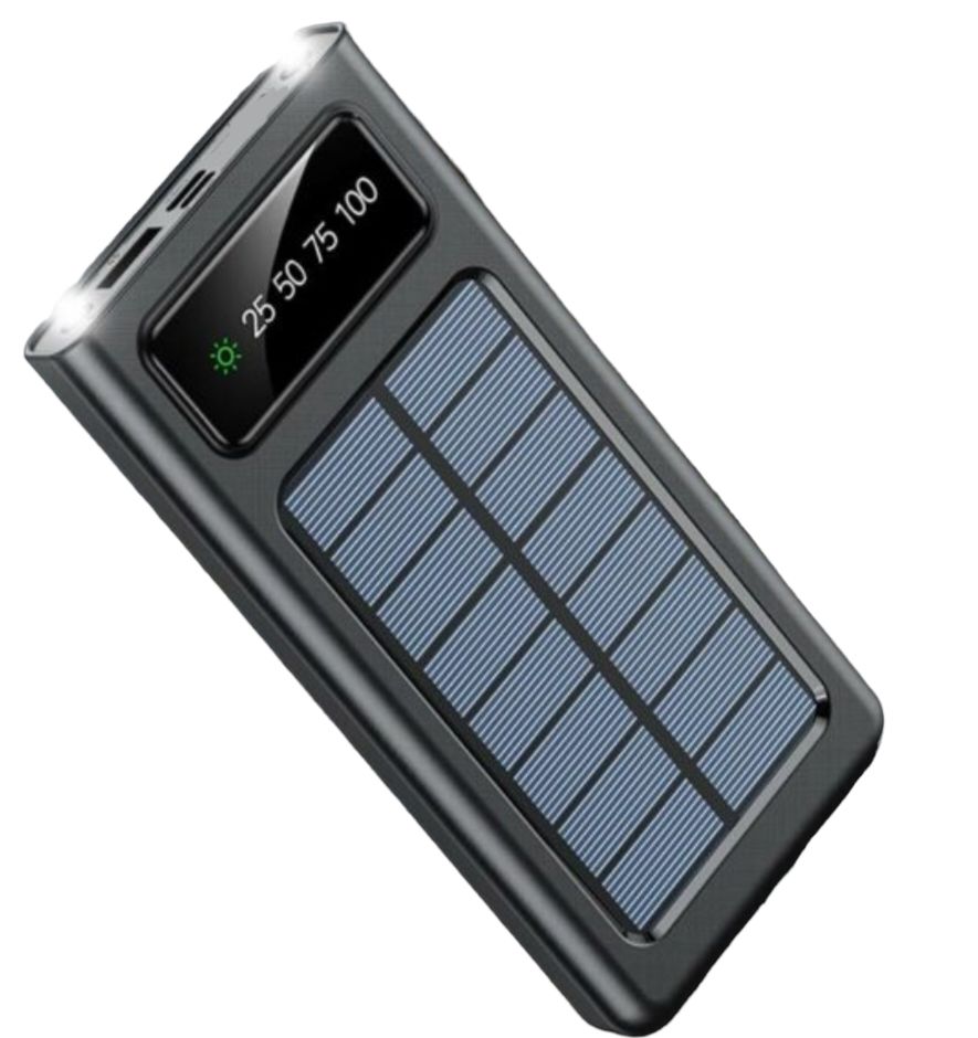 Ηλιακό PowerBank KLGO - Φορητή Μπαταρία Φορτιστής20000 mAh Ηλιακό Πάνελ - Solar Power bank Μαύρο Ηλιακό PowerBank KLGO - Φορητή Μπαταρία Φορτιστής20000 mAh Ηλιακό Πάνελ - Solar Power bank Μαύρο