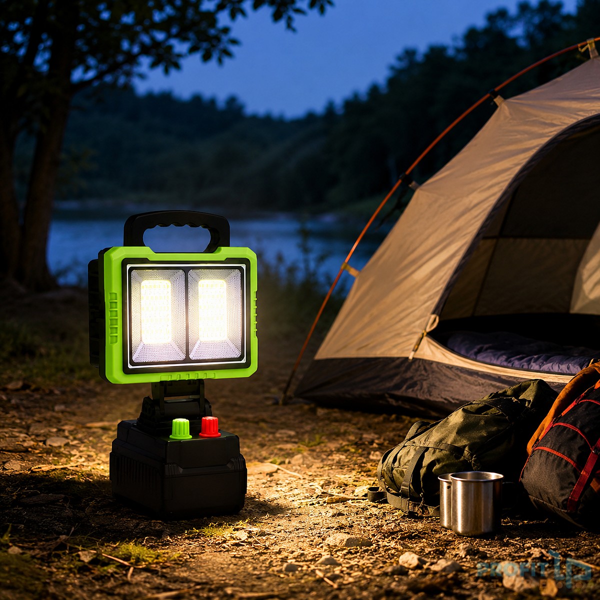 Ηλιακός Προβολέας LED 150W GDPLUS GD-2305A – Φορητός με Power Bank 8000mAh 120 LED Ηλιακός Προβολέας LED 150W GDPLUS GD-2305A – Φορητός με Power Bank 8000mAh 120 LED