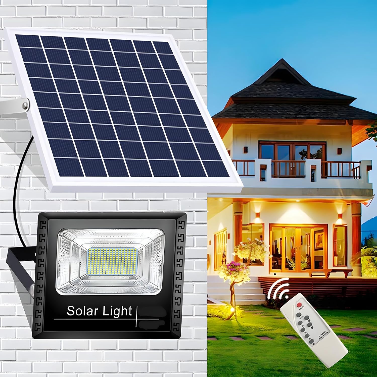 Ηλιακός Προβολέας LED 200W - Ψυχρό Λευκού Φωτισμού 6500K με Τηλεχειριστήριο FOYU Ηλιακός Προβολέας LED 200W - Ψυχρό Λευκού Φωτισμού 6500K με Τηλεχειριστήριο FOYU